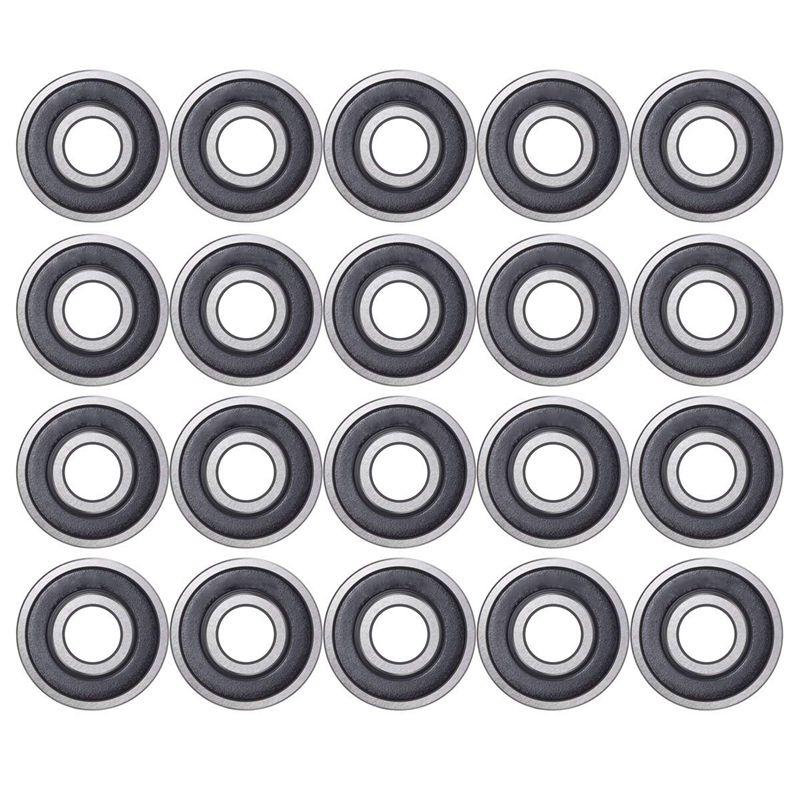 20แพ็ค608-2RS Ball Bearing-ปิดผนึกคู่ยาง Miniature ลูกร่องลึกแบริ่งสเก็ตบอร์ดสเก็ตอินไลน์สกูตเตอร์ (8มม.X 22มม.X 7มม.)