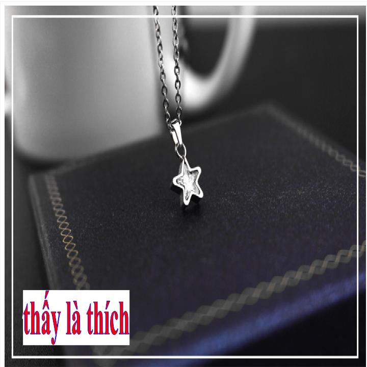 Child chain stainless steel saw is like face star applique stone zircon-safe for child-commitment 1 Đổi 1 if Hoen, rust