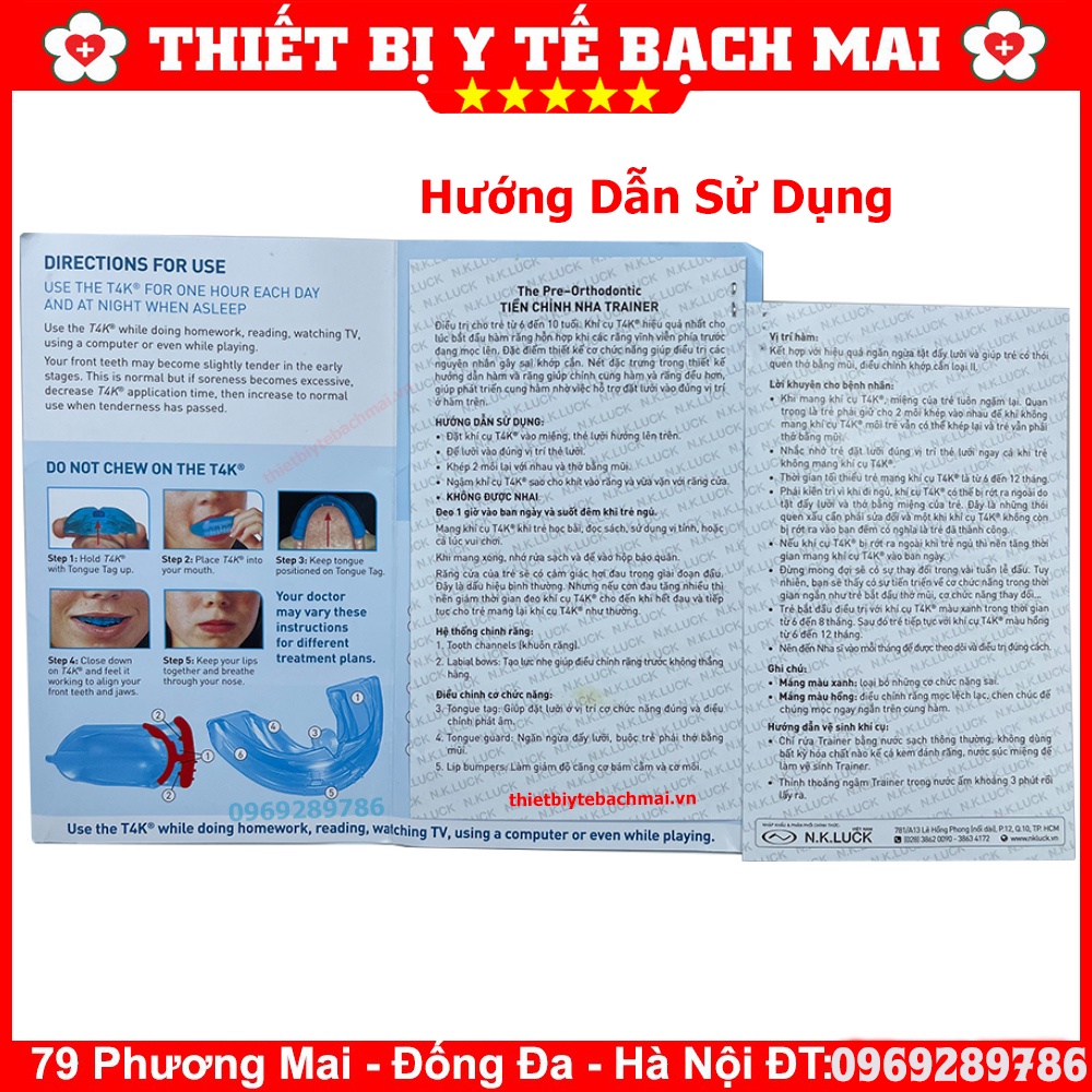 [Y Tế Bạch Mai] Dụng Cụ Niềng Răng Trainer T4K Hàng ÚC