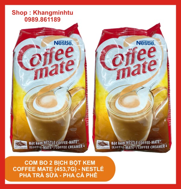 Combo 2 Bịch Bột kem Coffee Mate 457,3gram - Nestle .Pha cà phê , pha trà sữa