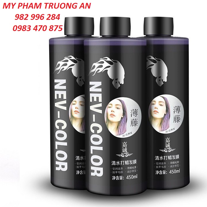 Nhuộm phủ bóng khói tím màu 5D NEV-COLOR 450ml