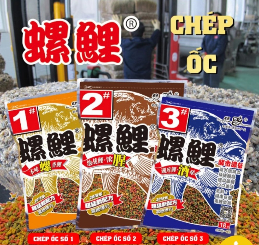 mồi câu chép ốc lão quỷ 1,2,3