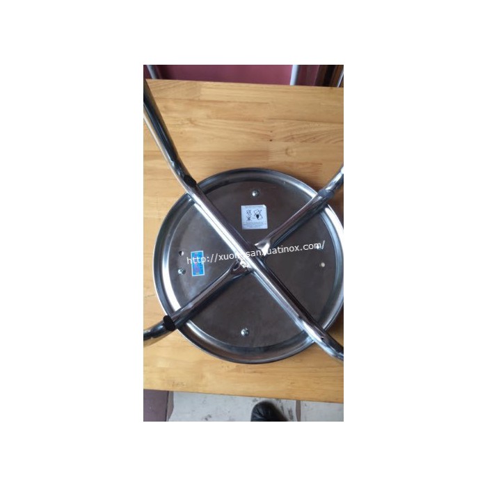 Ghế tròn inox có nệm