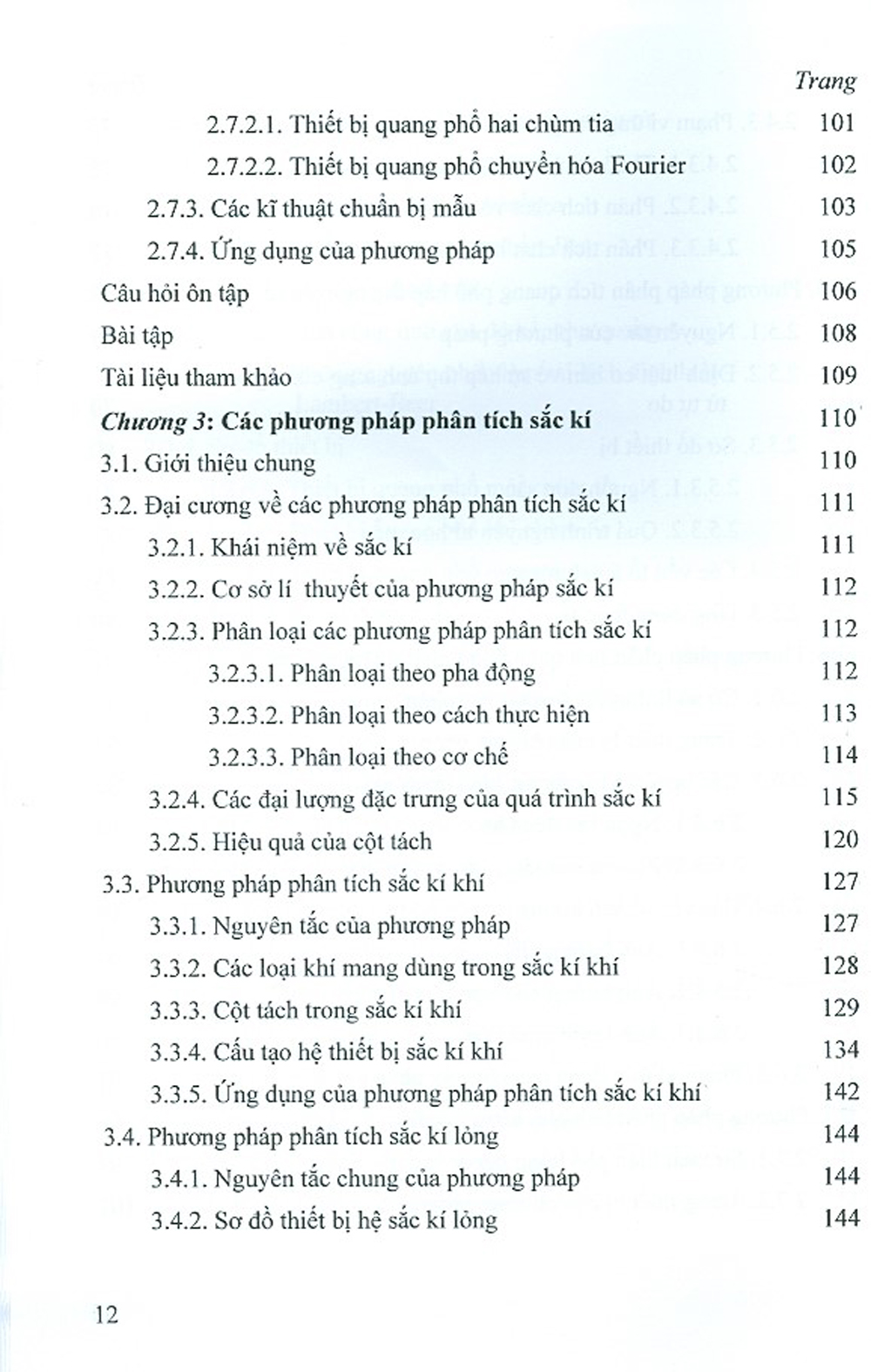 Các Phương Pháp Phân Tích
