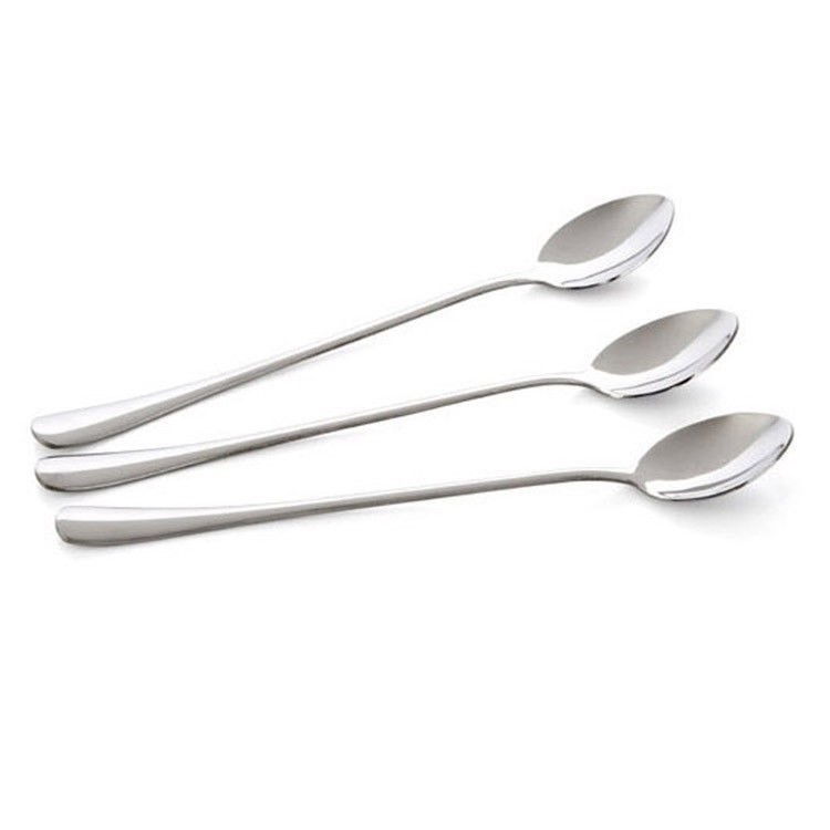 Thìa inox 304 cán dài uống cafe sinh tố  loại đẹp