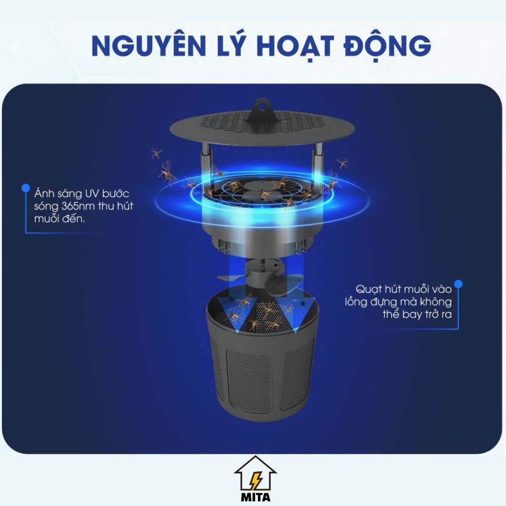 Đèn bắt muỗi Rạng Đông DBM01 - MITA
