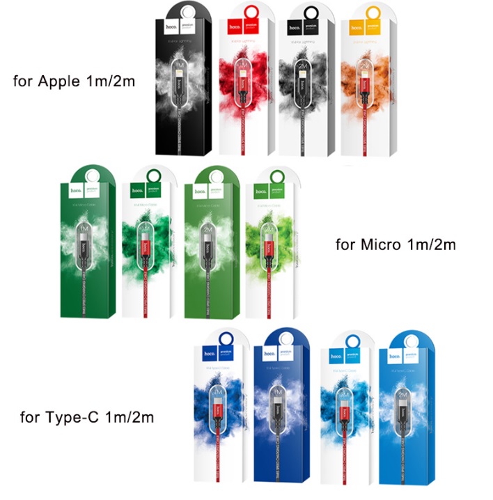 Cáp Sạc Hoco X142m dài 2m Lightning iPhone – Type C – Micro USB DL TECH