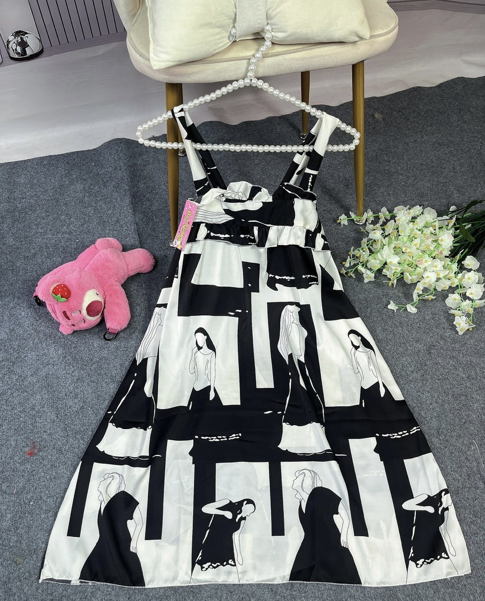 Đầm Lụa Satin Freesize Dưới 65kg