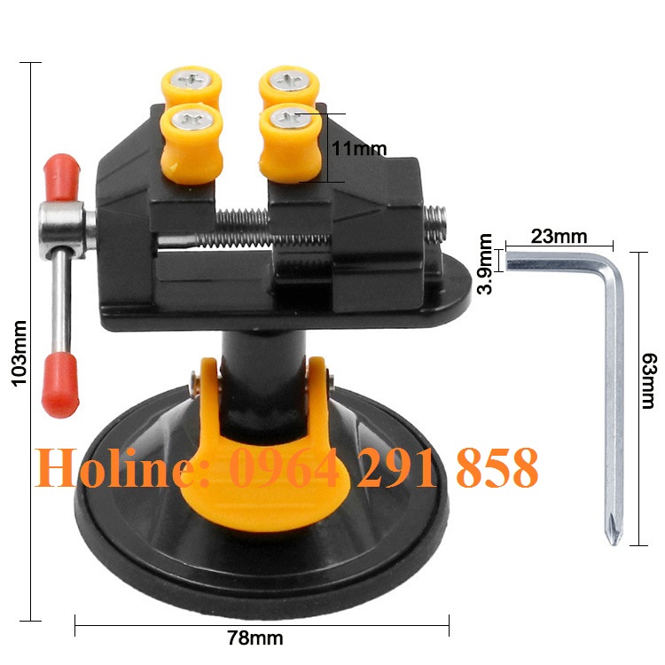 Eto kẹp hít bàn mini - ê tô kỹ thuật - eto kẹp hạt xoay 360 độ eto sử dụng cho gia công mài khắc khoan chi tiết