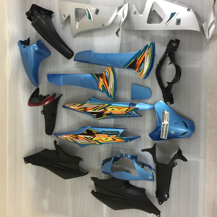 [TẶNG TEM] Dàn áo xe Wave RS - Wave alpha đời 2006 trở lên, nhựa nguyên sinh ABS màu xanh ngọc