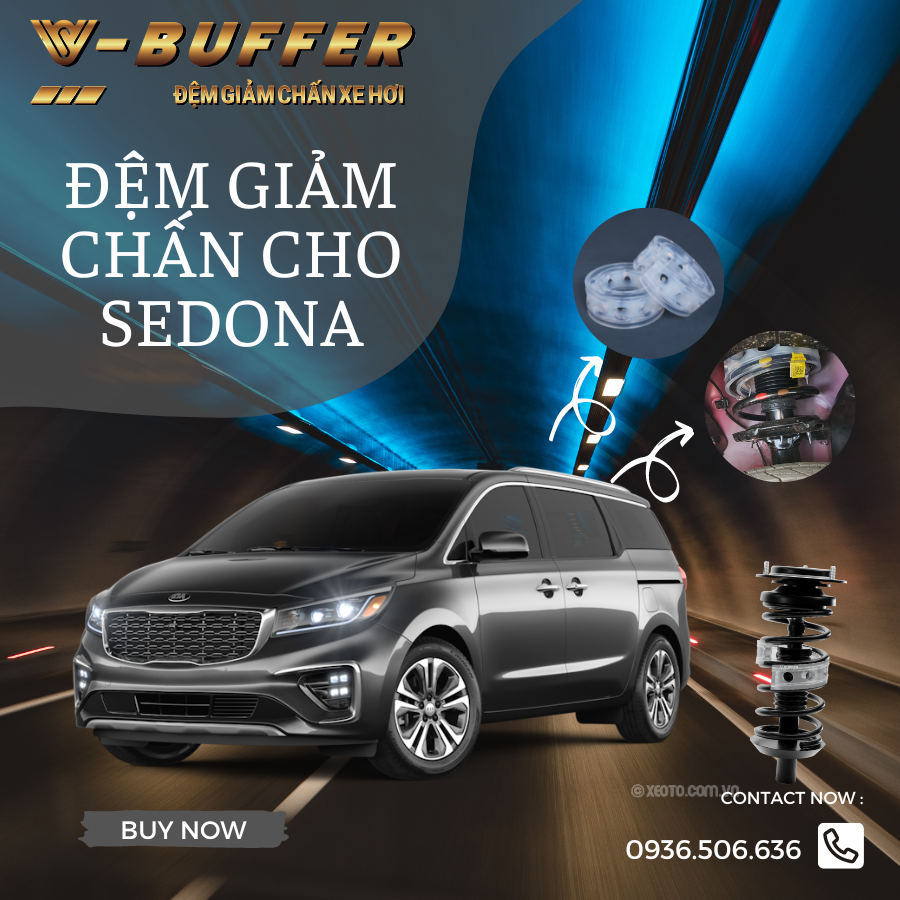[Kia Sedona] Đệm cao su giảm chấn cho ô tô- bộ 4 chiếc