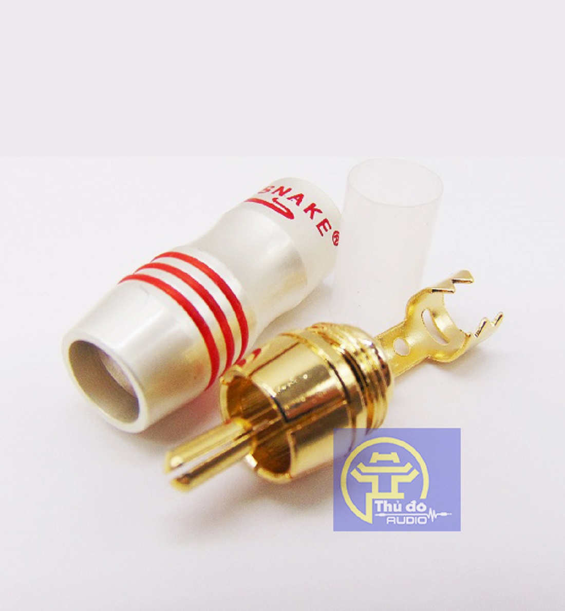 Bộ 10 Jack AV / Jack hoa sen / Jack bông sen Gold Snake (đen- đỏ)