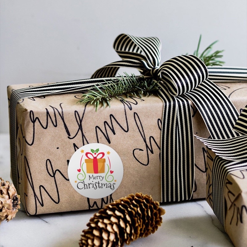 Cuộn tem dán sticker trang trí Noel