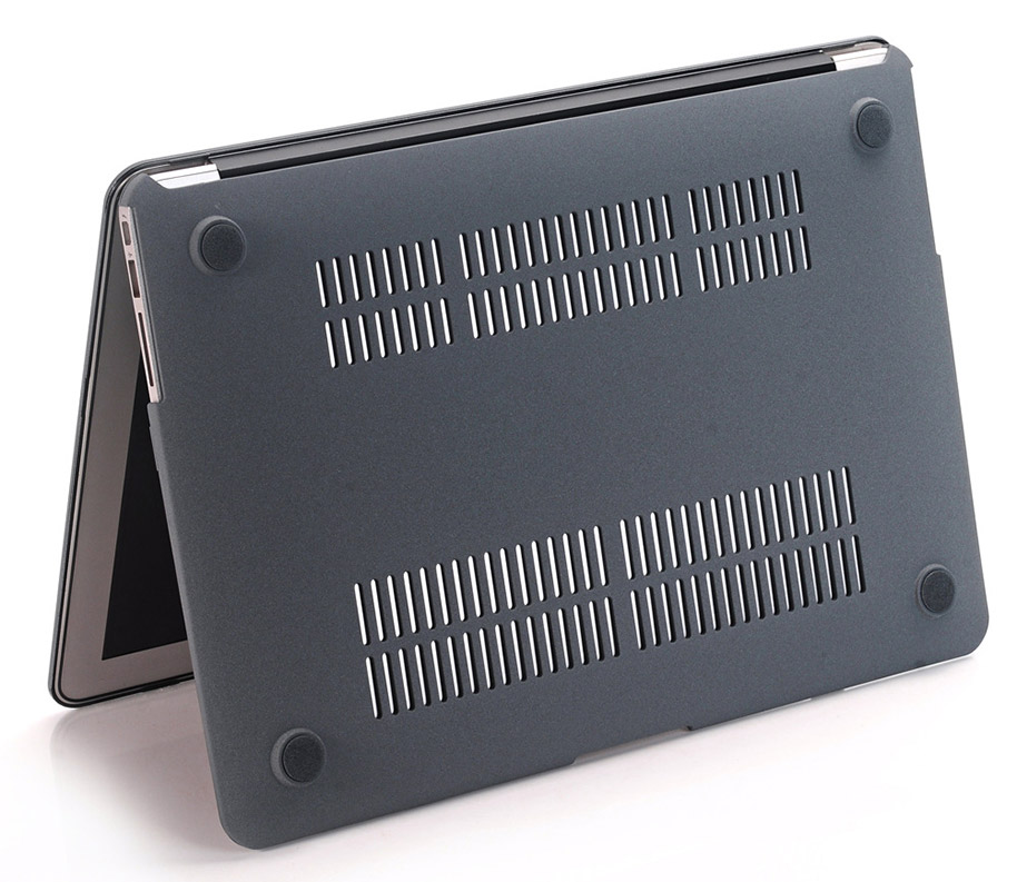 Combo Case ,Ốp Macbook Xám + Phủ phím Đen ( Tặng Nút Chống Bụi )