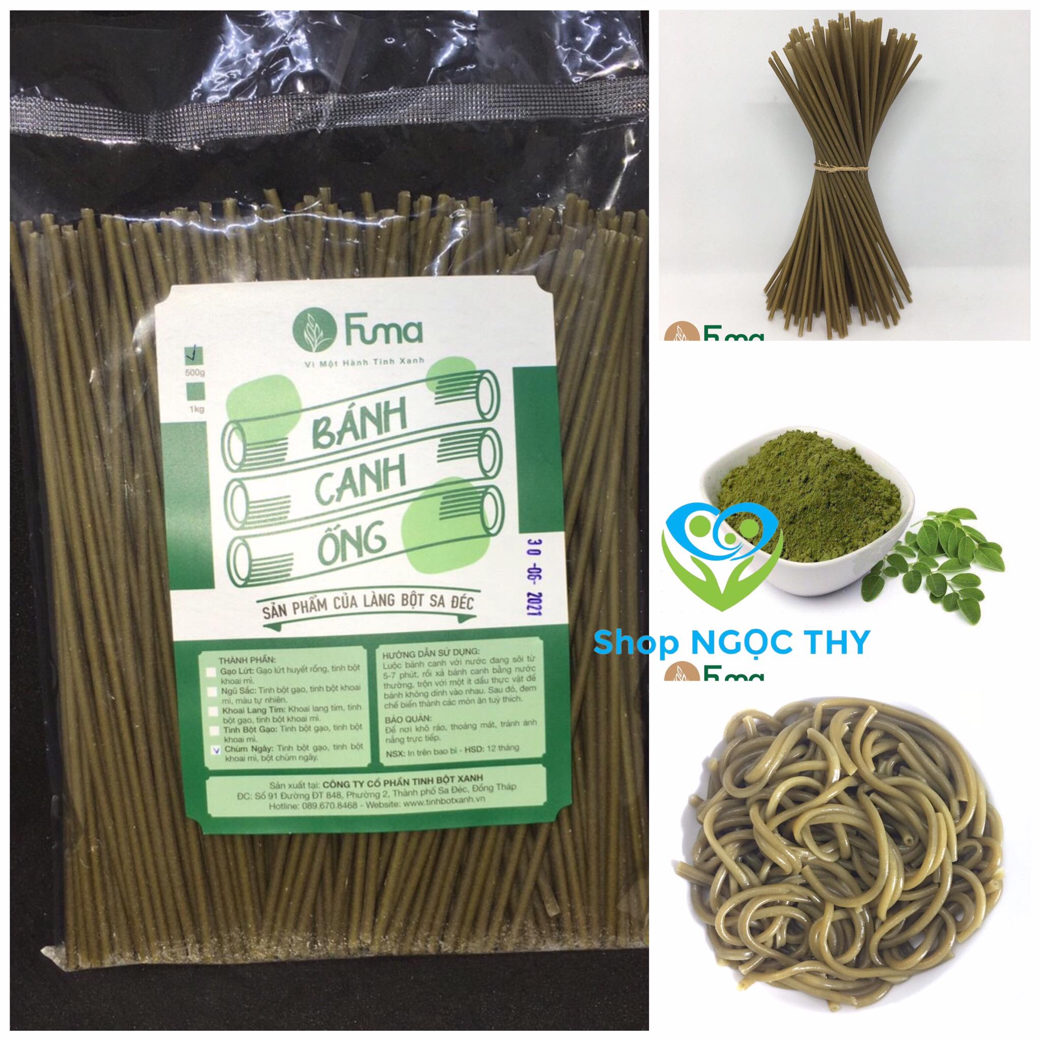 Bánh canh ống ngũ sắc và gạo lứt FUMA 500gr/gói, bánh canh gạo lức ăn kiêng eatclean