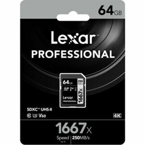 Thẻ nhớ SD lexar 1667x 64GB 250Mb/s