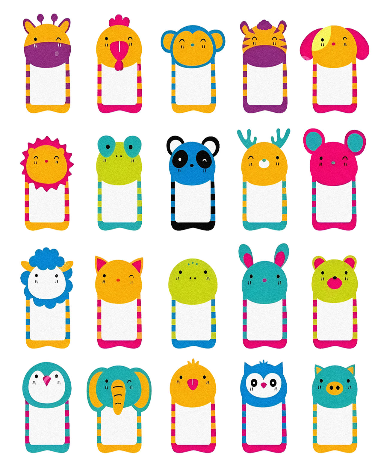 Set 85 - 138 tem dán sticker in tên bé chống nước dán dụng cụ học tập bình sữa