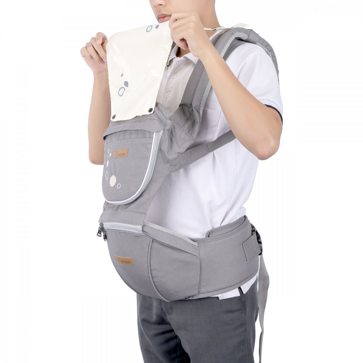 Địu ngồi cho bé AIMAMA Hàn Quốc cao cấp