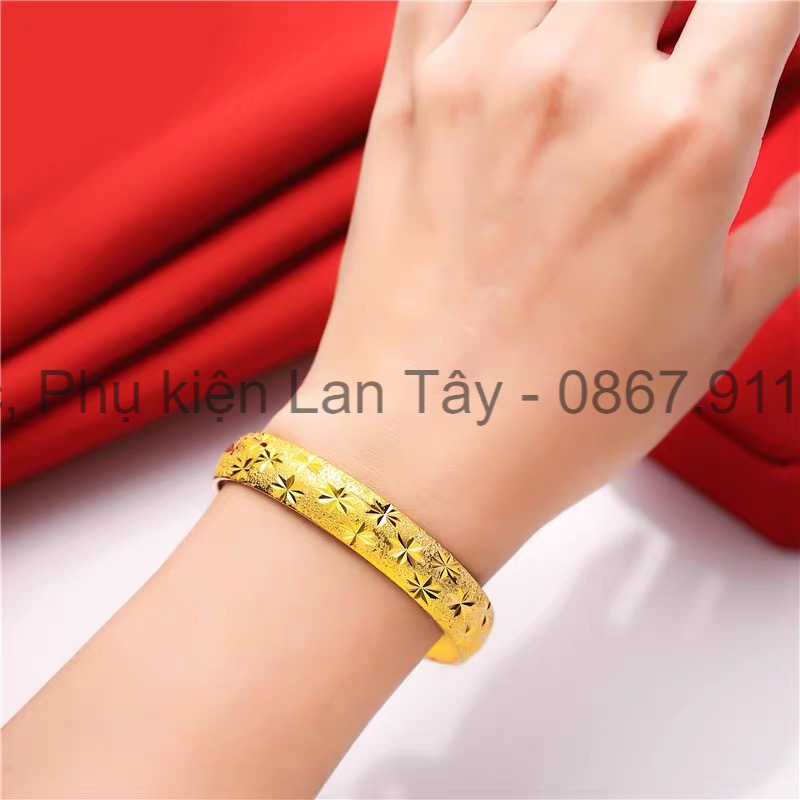 Lắc cưới, lắc tay cô dâu dát vàng 9999