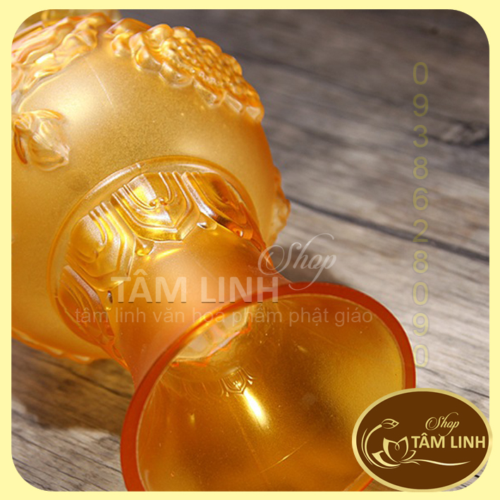 Bình Hoa Thờ Cúng Lưu Ly Vàng - Nhiều Sise