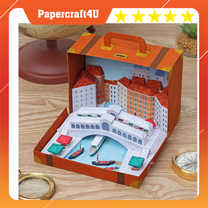 Mô hình giấy 3D Kiến trúc Vali Venice