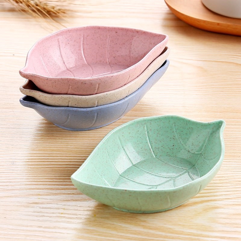 Chén Đựng Gia Vị Hình Chiếc Lá Nhựa Lúa Mạch A1141