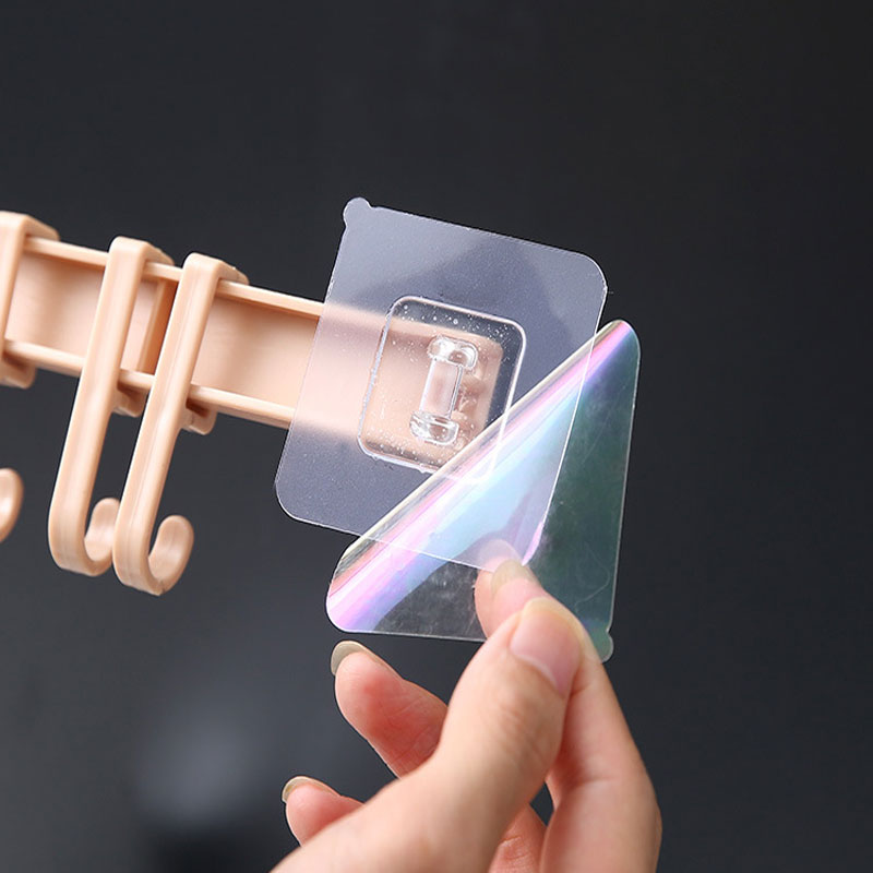 Thanh treo đồ 6 móc dán tường siêu chắc, có nhãn dán SHOPER