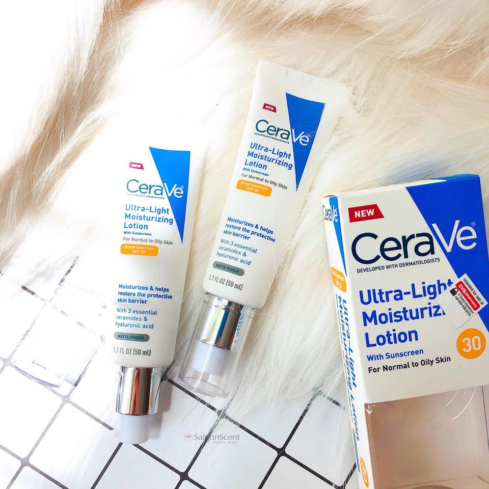[HCM]Kem dưỡng CeraVe Ultra-Light Moisturizing Lotion SPF 30 (50ml)