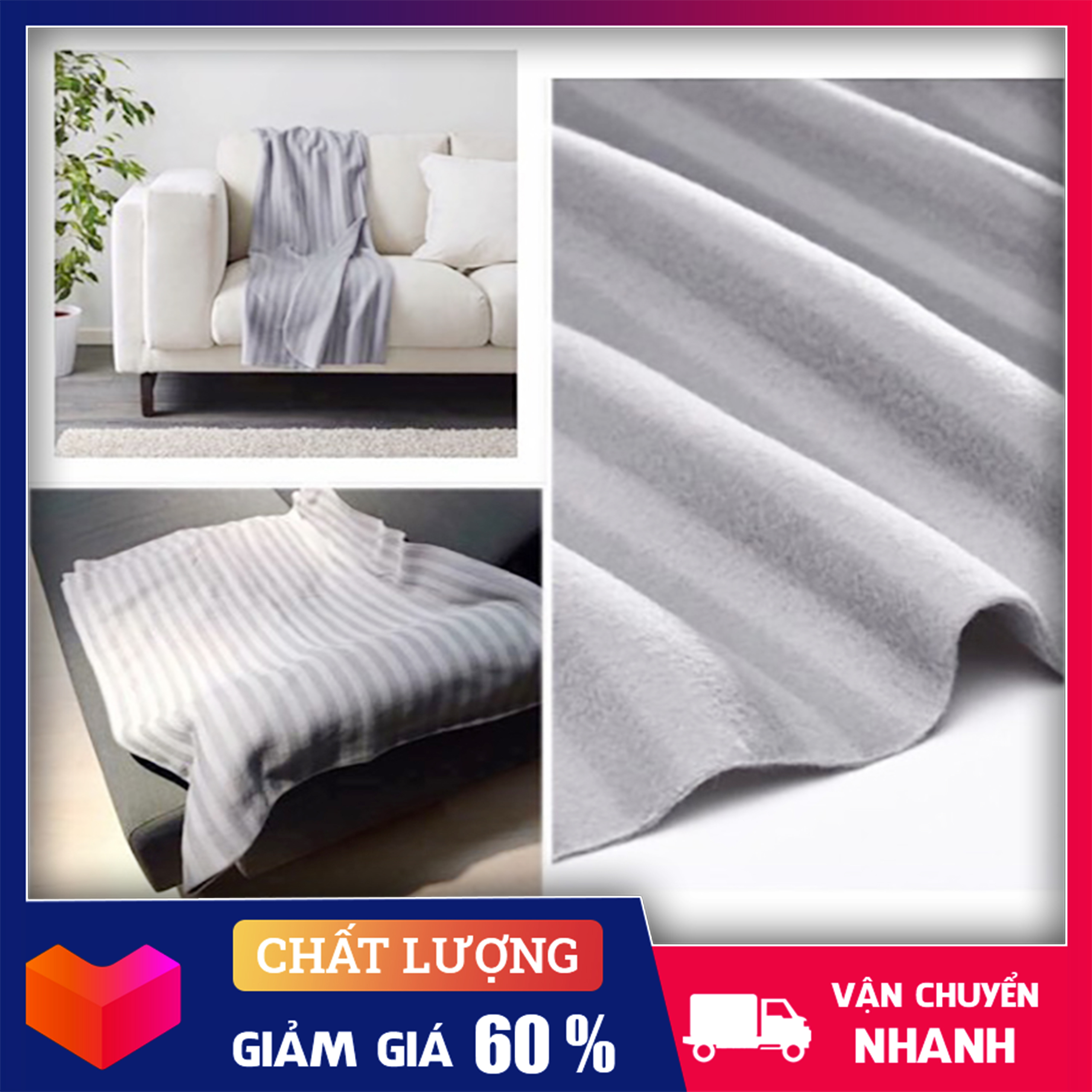 Chăn (mền) Ngủ Ikea Cao Cấp Mềm Mịn, Siêu Nhẹ