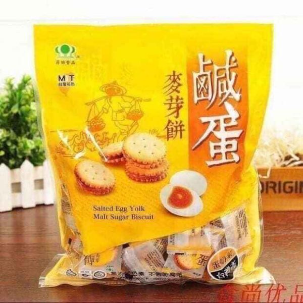Bánh quy trứng muối Đài Loan 500 gram (Bánh quy trứng muối 500gram)