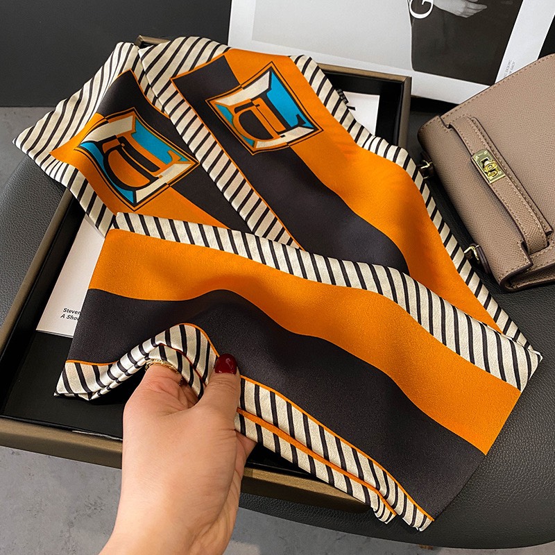 Khăn lụa satin dáng dài size 13x140cm