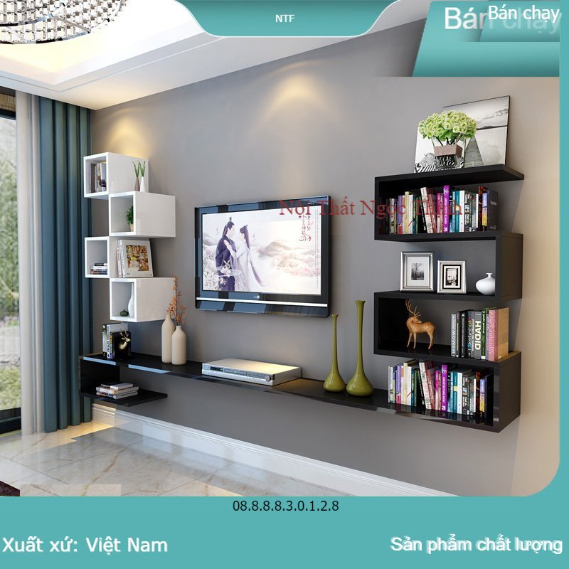 [XẢ KHO] Bộ Kệ Treo Tường TiVi Loa Đài GP27