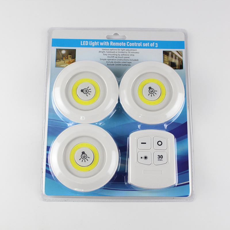 [HCM]Bộ 3 đèn LED dán tường điều khiển từ xa