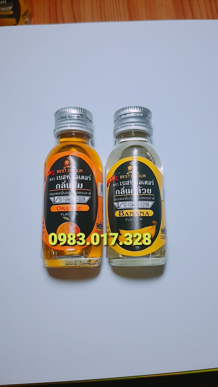 Combo 2 chai hương ( cam /  chuối ) best odour thái lan 30ml