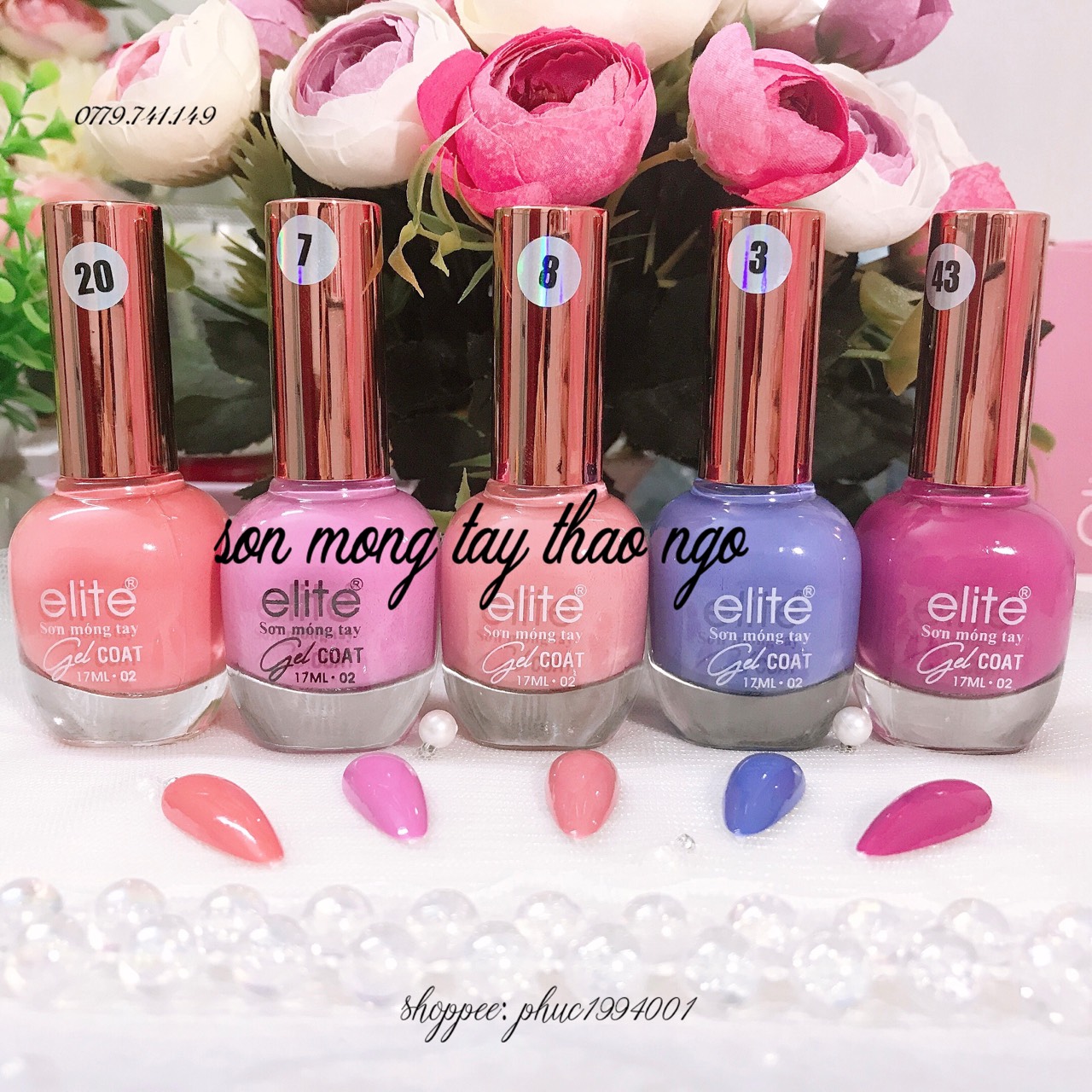 Sơn gel lạnh cao cấp Elite 17ml (không cần hơ máy)