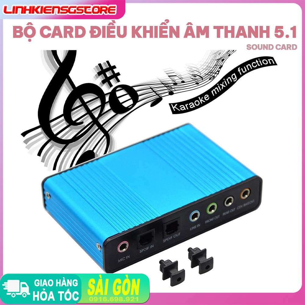 Sound card âm thanh 5.1 7.1 cổng usb có cổng quang optical audio