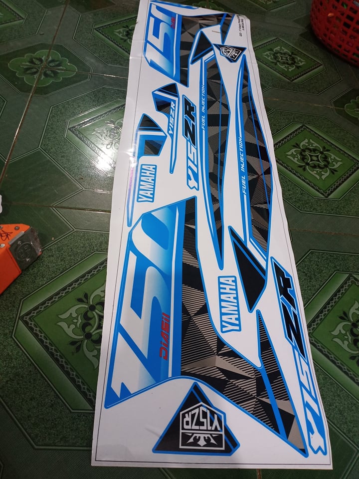 tem rời ex 150 y15zr xanh đen