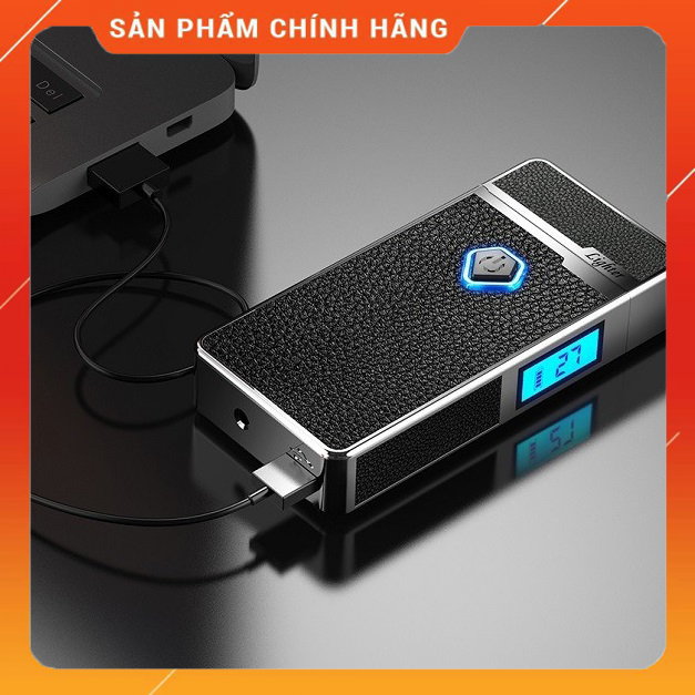 [HCM]Bật Lửa Điện Plasma Vỏ Bọc Da Cao Cấp - 4 Tia Plasma Chống Gió Cực Tốt