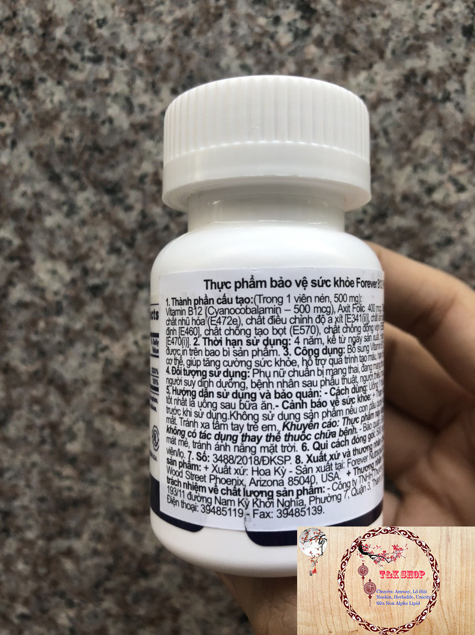 Viên Bổ Sung Sắt Forever B12 Plus 188FLP