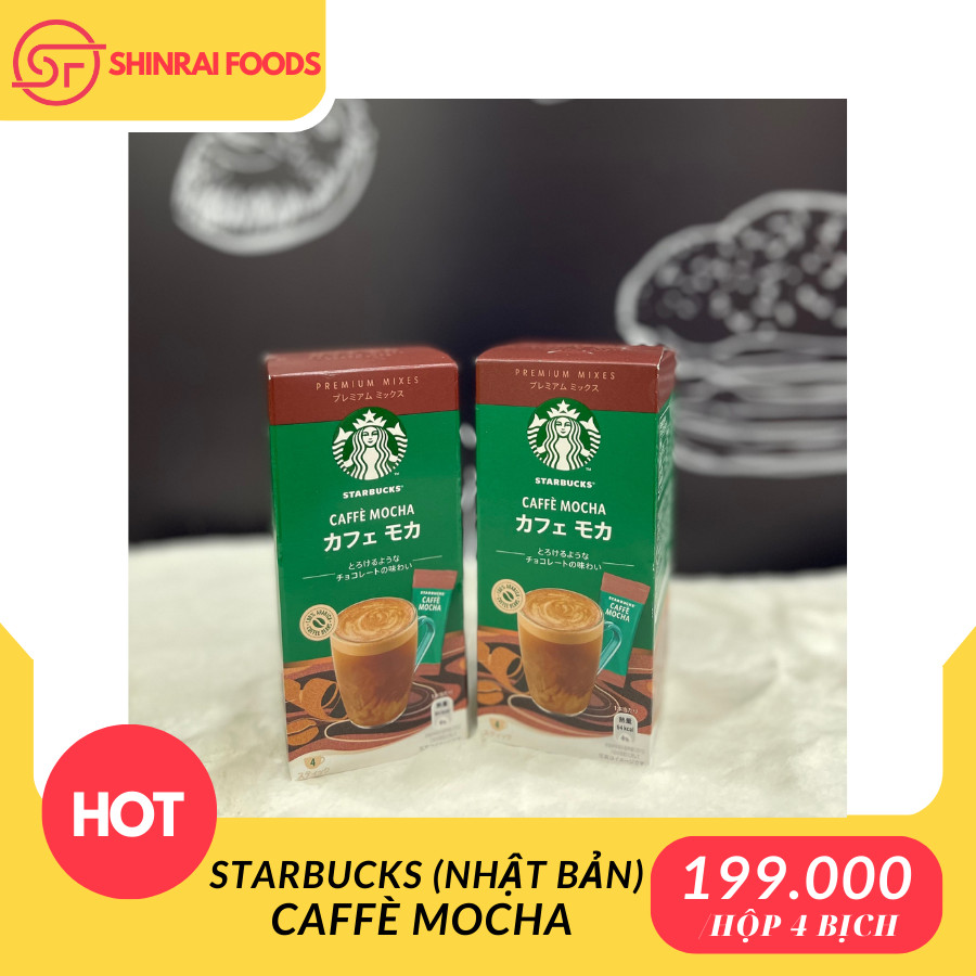 Cà phê hòa tan Starbucks-đủ vị (Hộp 4 gói x 14g)