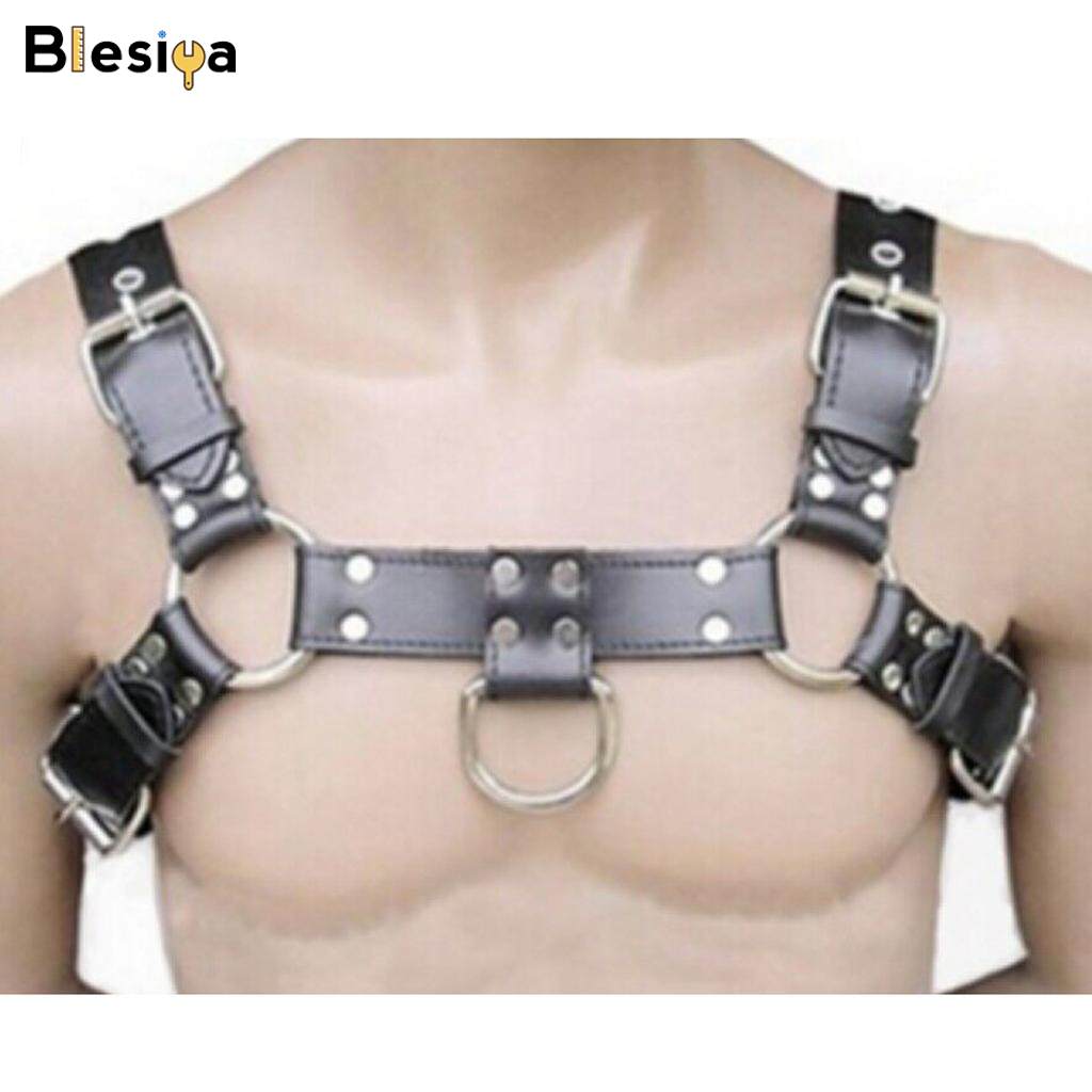 Blesiya Men Leather Chest Straps Body Harness Adjustable Belts Clubwear Costume
