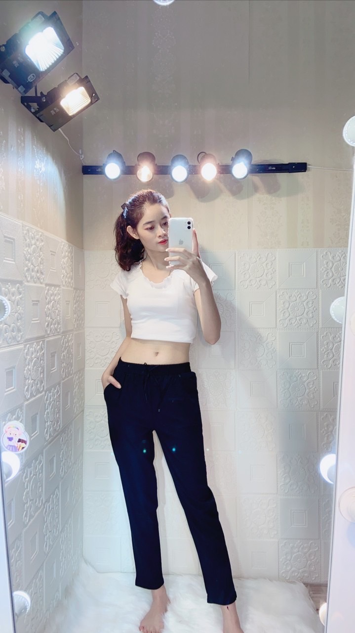 Quần Baggy Nữ vải Đũi
