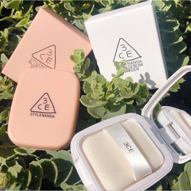 Phấn Phủ Hàn Quốc 3CE Blur Sebum Powder – Pink (7.4g)