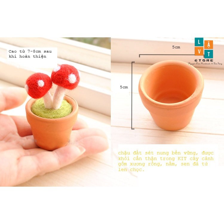 [HCM]Chậu đất sét Nung Mini Size để làm đồ handmade trồng sen đá.