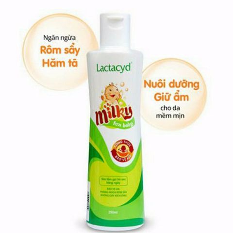 Sữa tắm gội cho bé Lactacyd Milky 250ml
