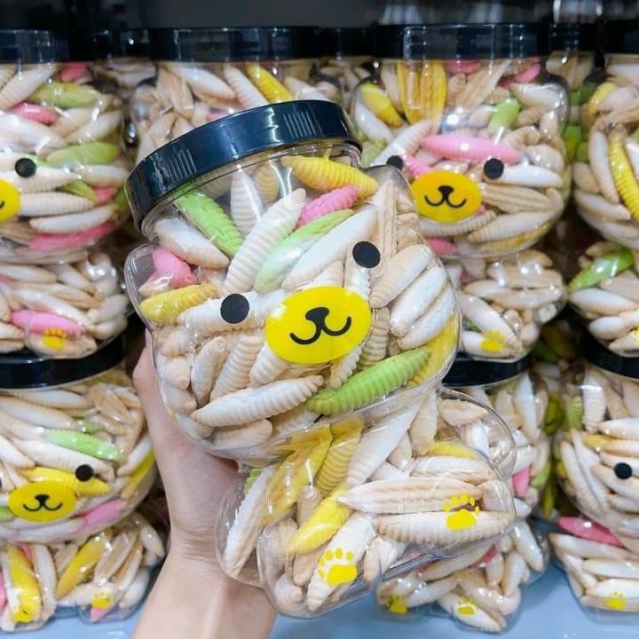Bánh kẹo hũ con gấu đủ loại