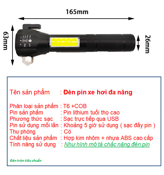 Đèn pin Siêu sáng - Đèn pin T6-28