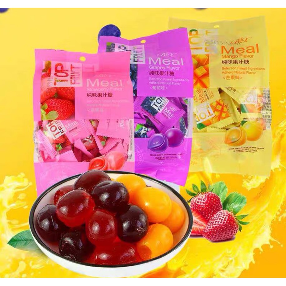 [MANGO CANDY] Gói kẹo dẻo trái cây Top Fruit Coowy 280gr