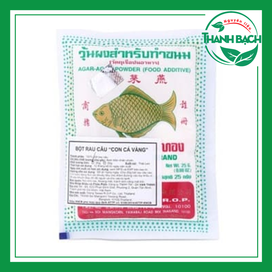 Bột rau câu Con Cá thái gói 25g