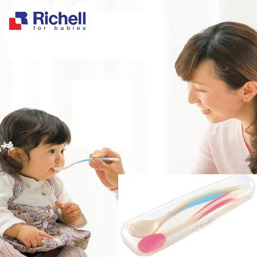 Bộ thìa mềm và thìa ăn cháo Richell Nhật